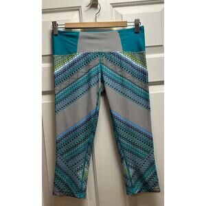 PRANA Women's Rai Pattern Cropped Swim Leggings, Size S
